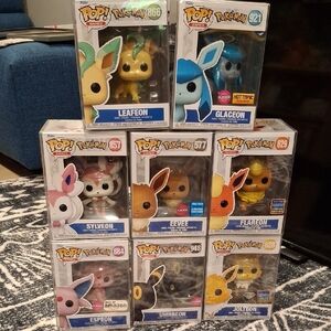 Funko Pop! Pokémon Eevee & Evolutions Vinyl Figures - Multi Color Set